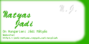 matyas jadi business card